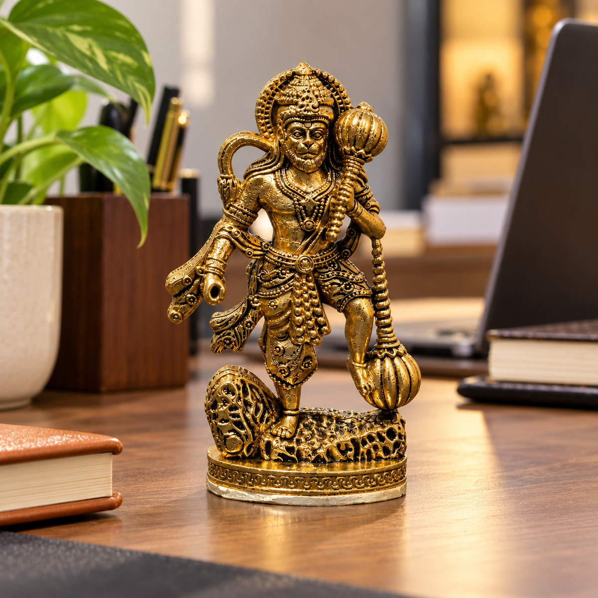 Hanuman Raksha Murti - Gold Plated