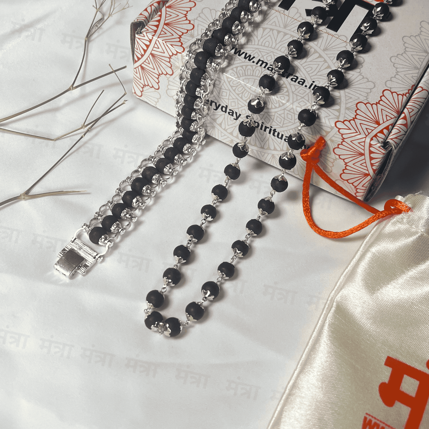 Karungali Malai Combo - Silver Plated