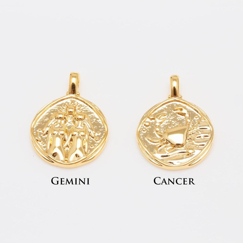 Mantraa Signature Zodiac Charm Necklace with chain – All 12 Star Signs