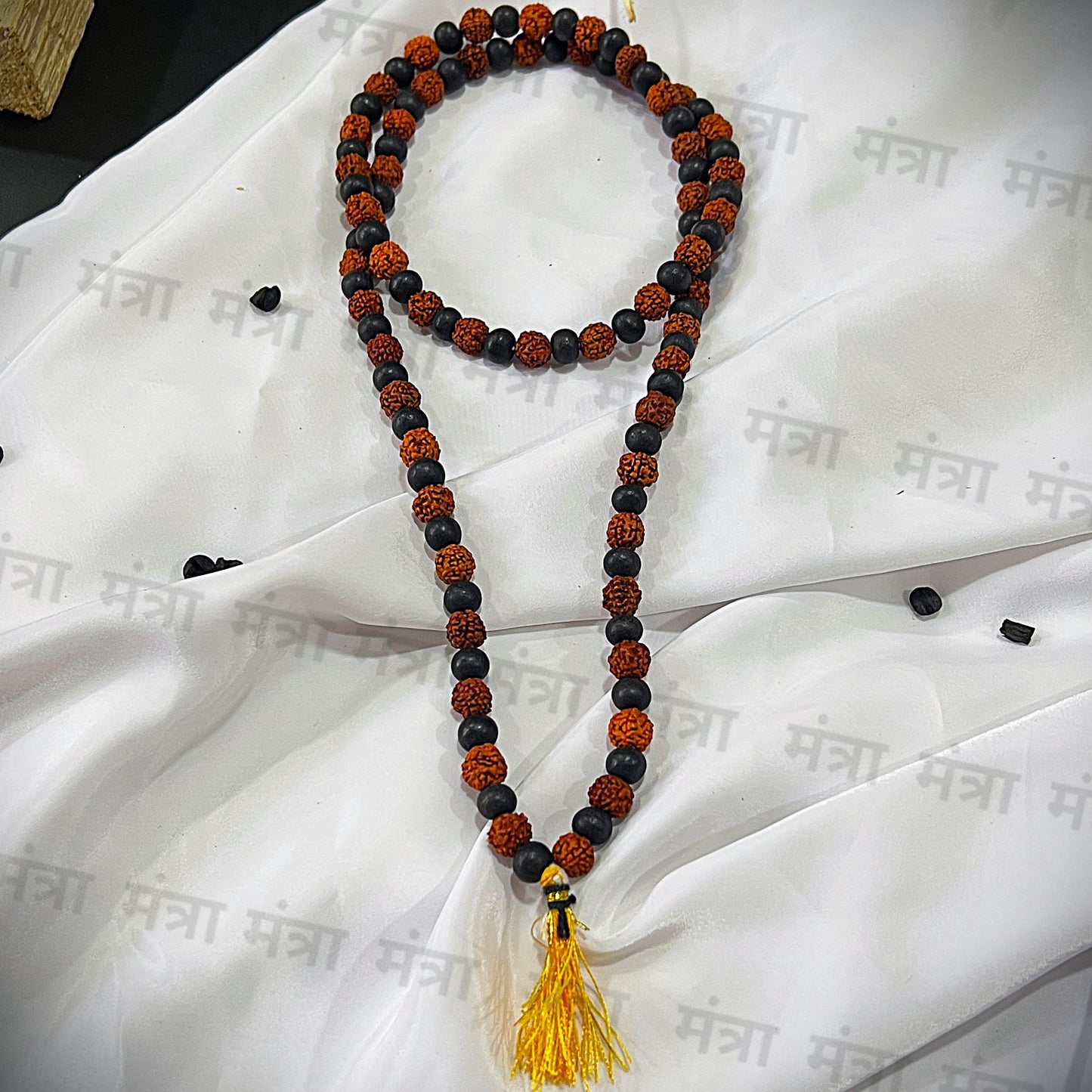 Rudraksha & Karungali Malai 108 Beads Jaap Mala- Govt. Certified