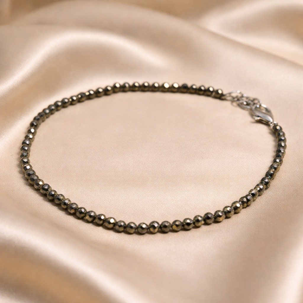 Mantraa Maha Lakshmi Pyrite Anklet