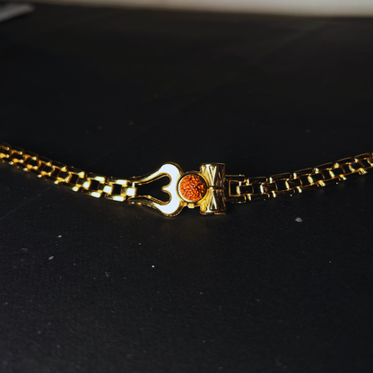 Original Gold Plated Om Damru Rudraksha Bracelet