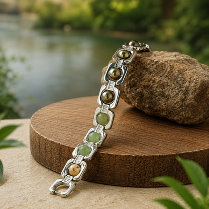 Metal Dhan Siddhi Bracelet - Silver Plated