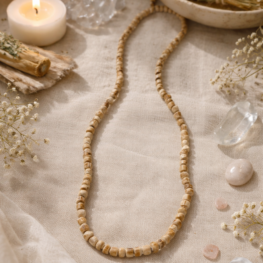 Mantraa's Small Round Tulsi Mala - 1 Kanthi