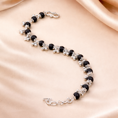 Karungali and Rudraksha Ghunghroo Bracelet Combo