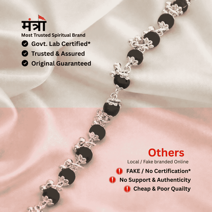 Karungali Ghunghroo Bracelet- Silver Plated