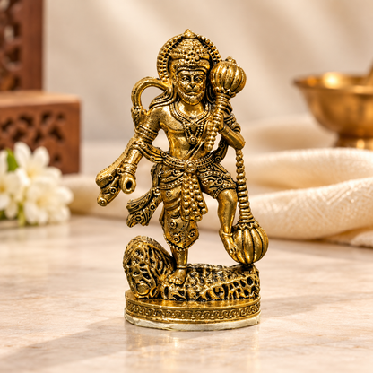 Hanuman Raksha Murti - Gold Plated