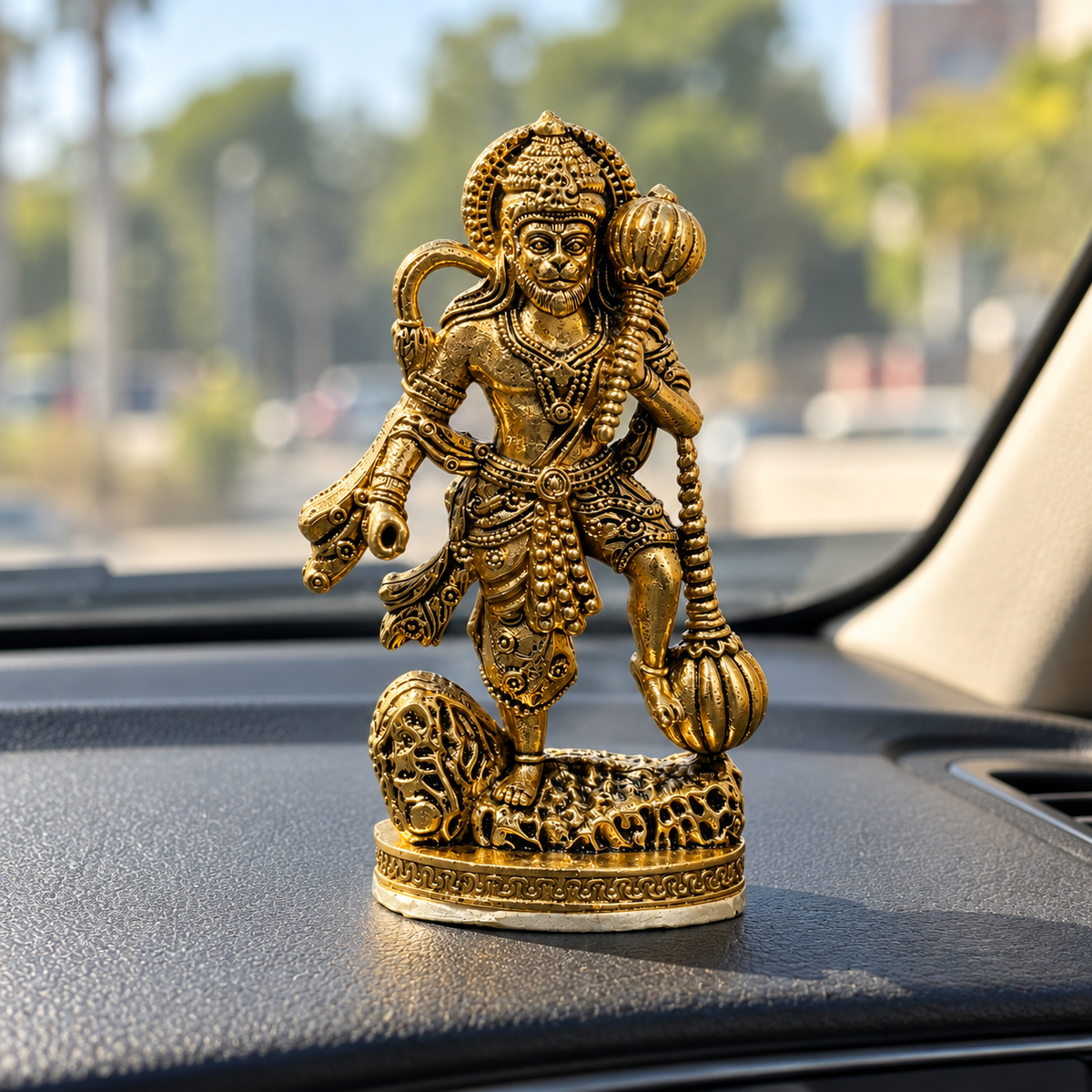 Hanuman Raksha Murti - Gold Plated