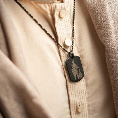 Hanuman Chalisa MicroCarved Necklace