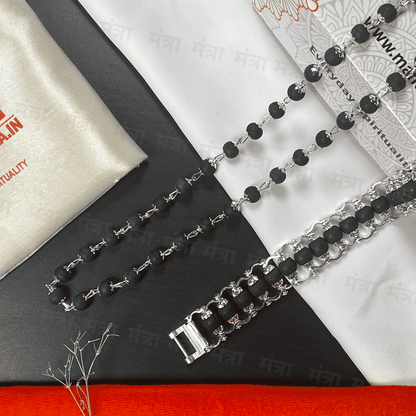 Karungali Malai Combo - Silver Plated