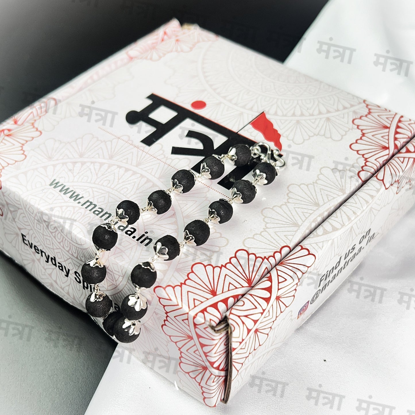 Karungali Bracelet- Silver Plated