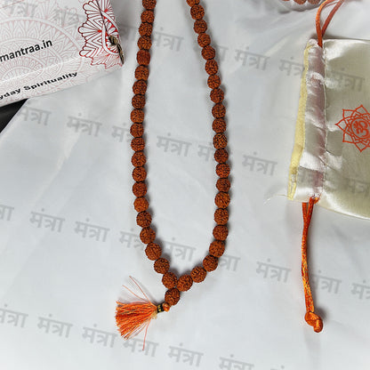 Brown Rudraksha Mala - 108+1 Beads  - Govt. Certified