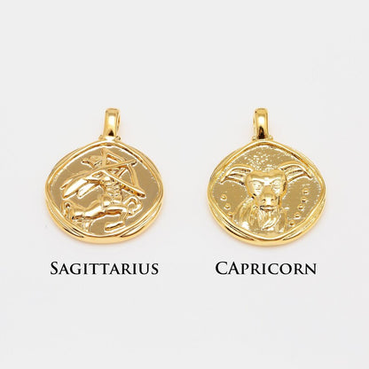 Mantraa Signature Zodiac Charm Necklace with chain – All 12 Star Signs