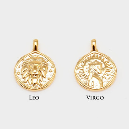 Mantraa Signature Zodiac Charm Necklace with chain – All 12 Star Signs