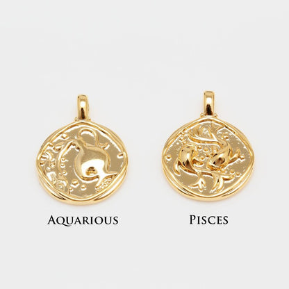 Mantraa Signature Zodiac Charm Necklace with chain – All 12 Star Signs