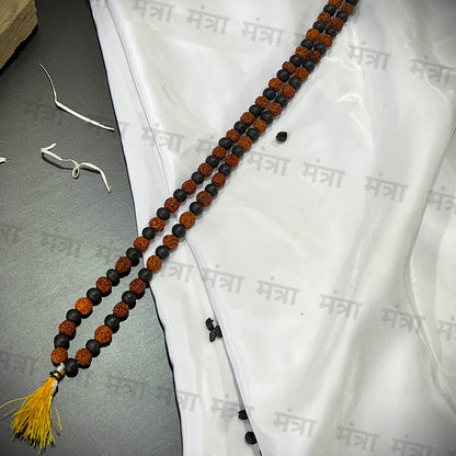 Rudraksha & Karungali Malai 108 Beads Jaap Mala- Govt. Certified