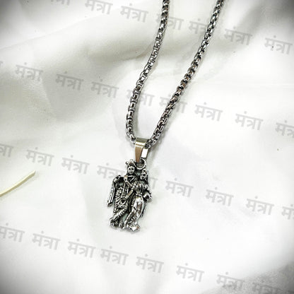 RadhaKrishna Necklace - Silver Plated