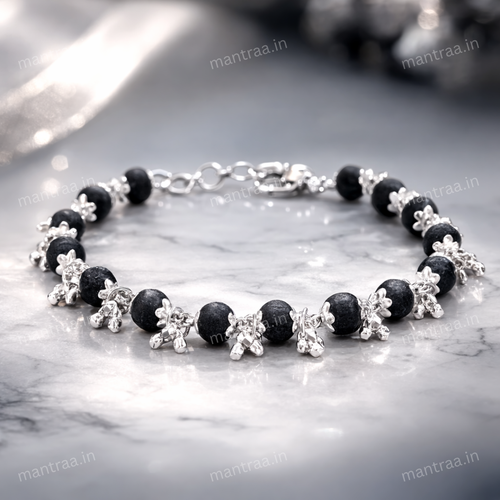 Karungali Ghunghroo Bracelet - Silver Plated