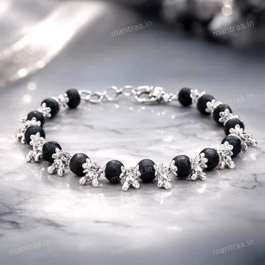 Karungali Ghunghroo Bracelet- Silver Plated