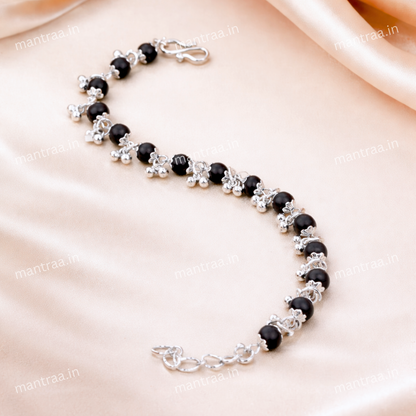 Karungali Ghunghroo Bracelet- Silver Plated
