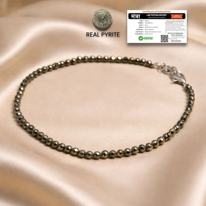 Mantraa Maha Lakshmi Pyrite Anklet
