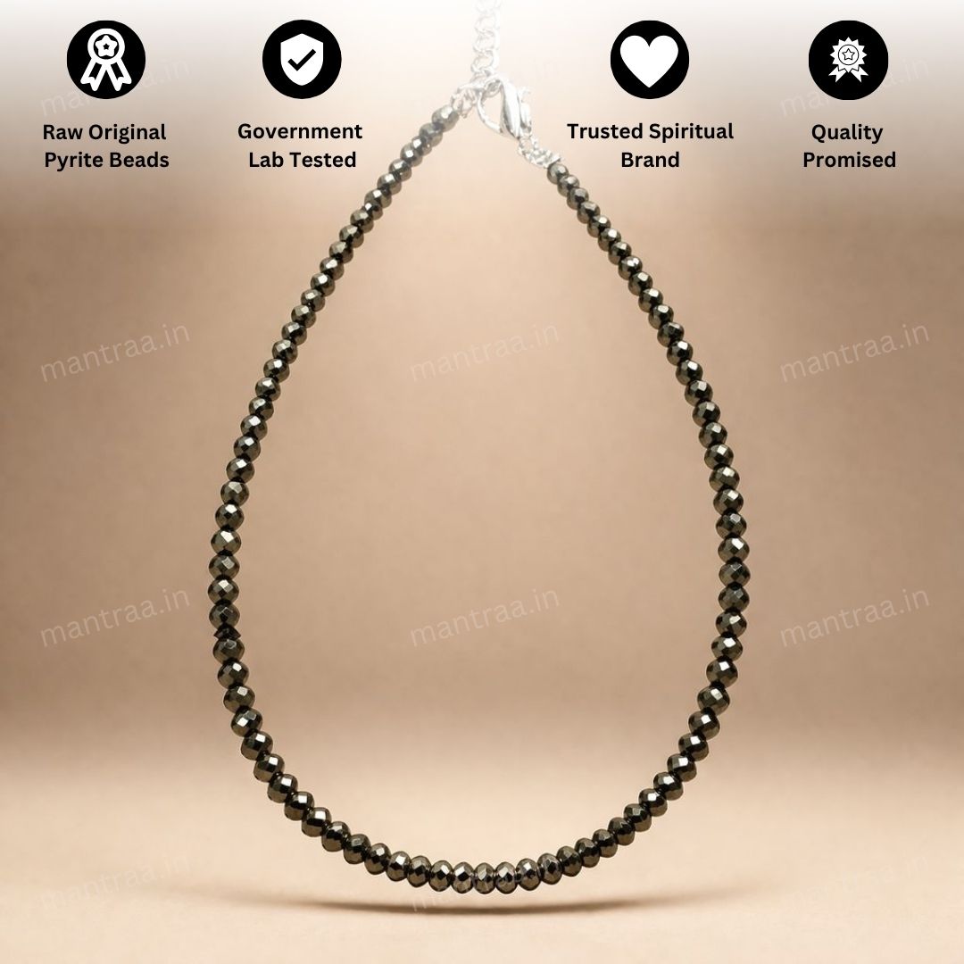 Mantraa Maha Lakshmi Pyrite Anklet