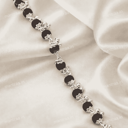Karungali Ghunghroo Bracelet- Silver Plated