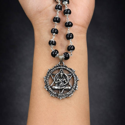 Shri Hanuman Karungali Mala with Silver Plated Pendant