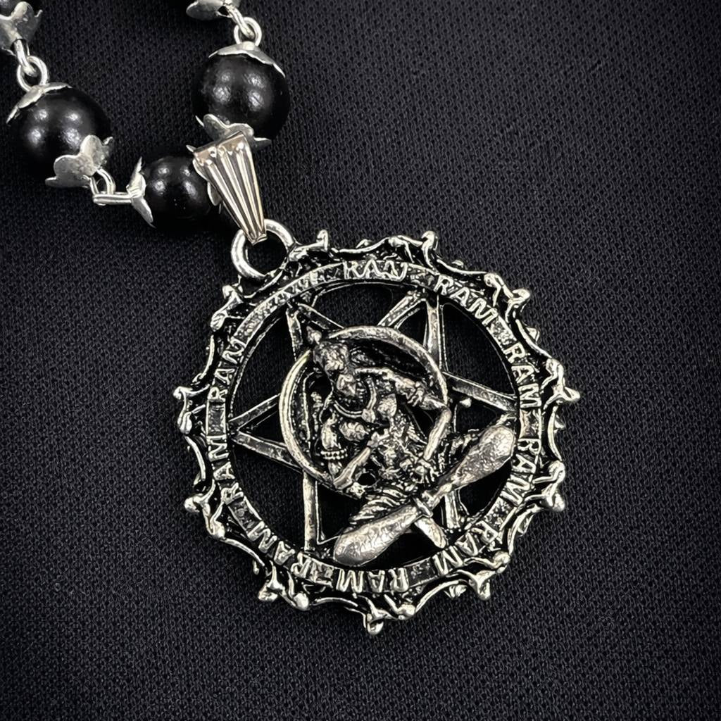 Shri Hanuman Karungali Mala with Silver Plated Pendant