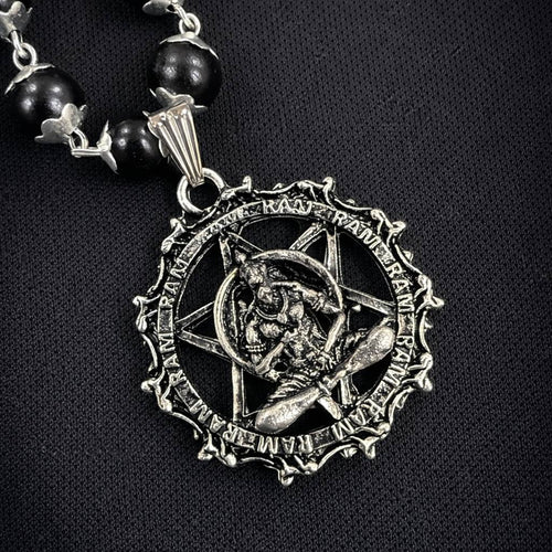 Shri Hanuman Karungali Mala with Silver Plated Pendant