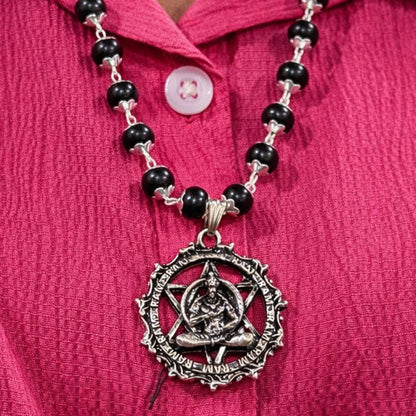 Shri Hanuman Karungali Mala with Silver Plated Pendant